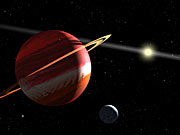 Artist's concept of nearest extrasolar planet to our Solar System