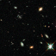 Early galaxies in HUDF WFC3/IR, close up 1