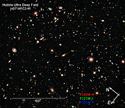 Compass and scale image of HUDF infrared