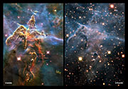 Comparison views of “Mystic Mountain”