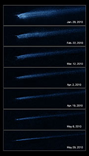 Hubble captures aftermath of asteroid collision