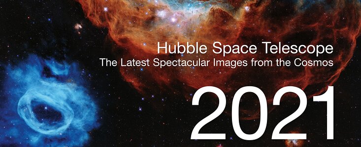 Hubble Space Telescope Calendar 2021 cover