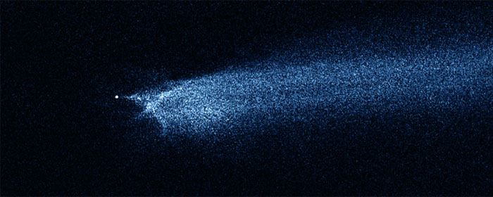 Hubble captures aftermath of asteroid collision