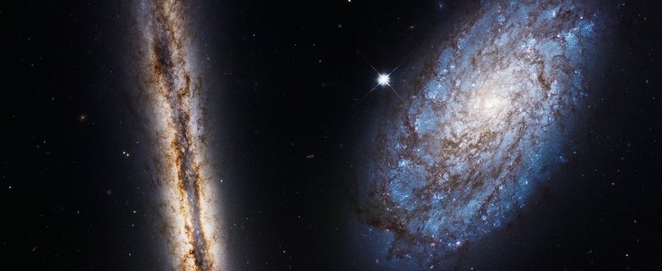 A close galactic pair