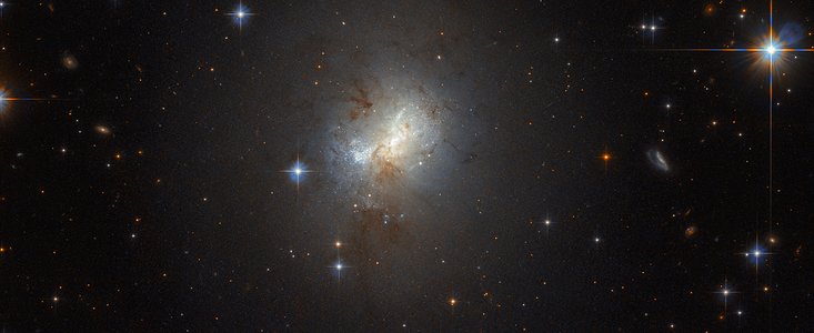 A tiny galaxy with a big heart