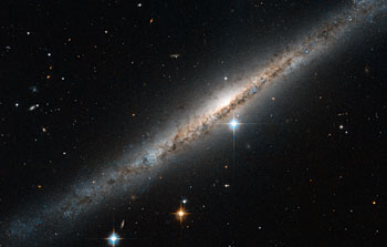 A side-on spiral streak