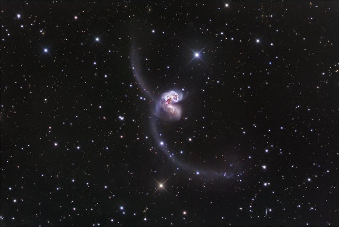 Ground-based image of the Antennae Galaxies