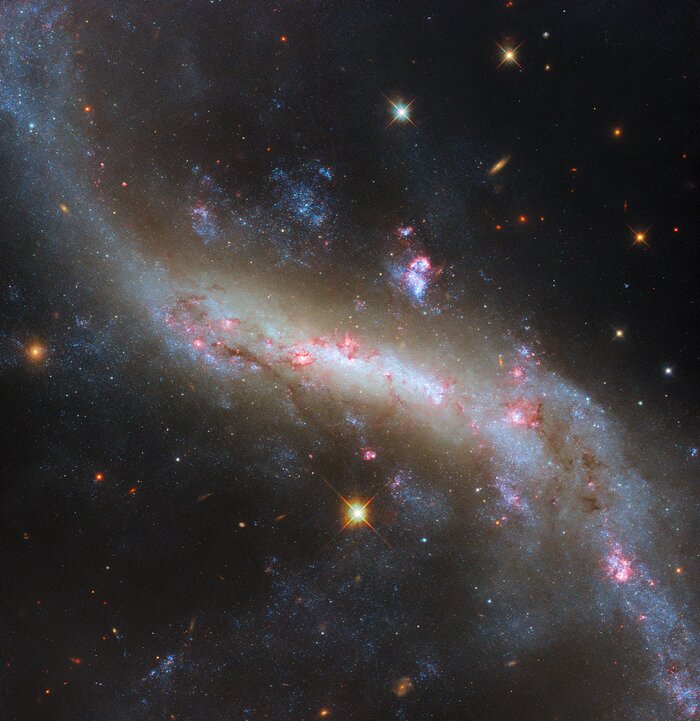The lights of a galactic bar
