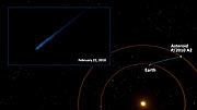 Hubble captures aftermath of asteroid collision