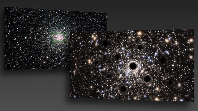 Callout of the Black Hole Concentration in NGC 6397 (Artist’s Impression)